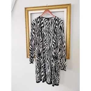 Maxi zebra cardigan